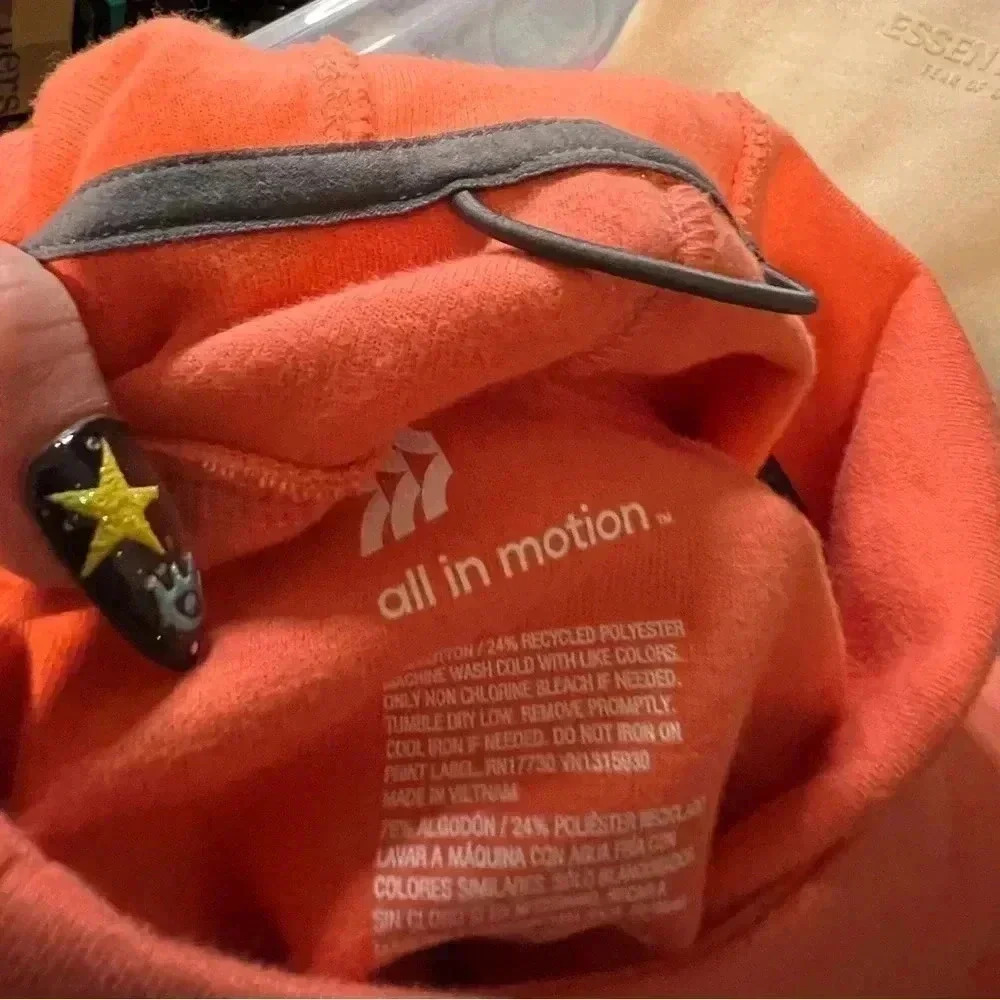 Orange All in Motion Pullover Hoodie - Picture 5 of 11